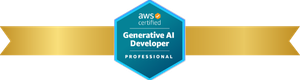 AWS Generative AI Professional 10-question practice exam badge